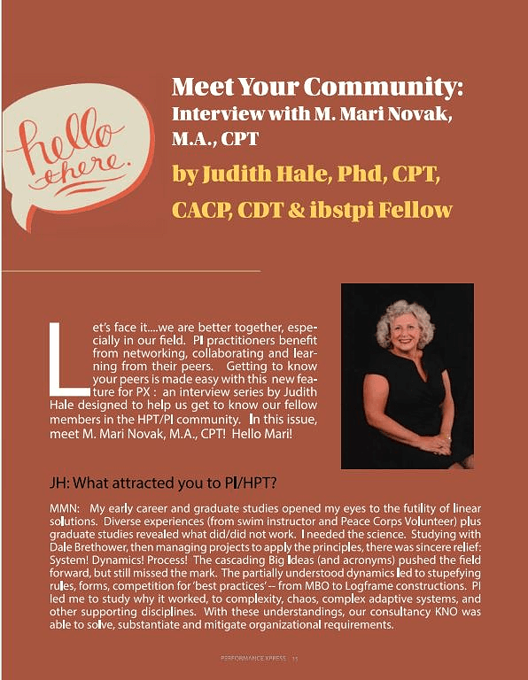 Mari Novak interview part 1