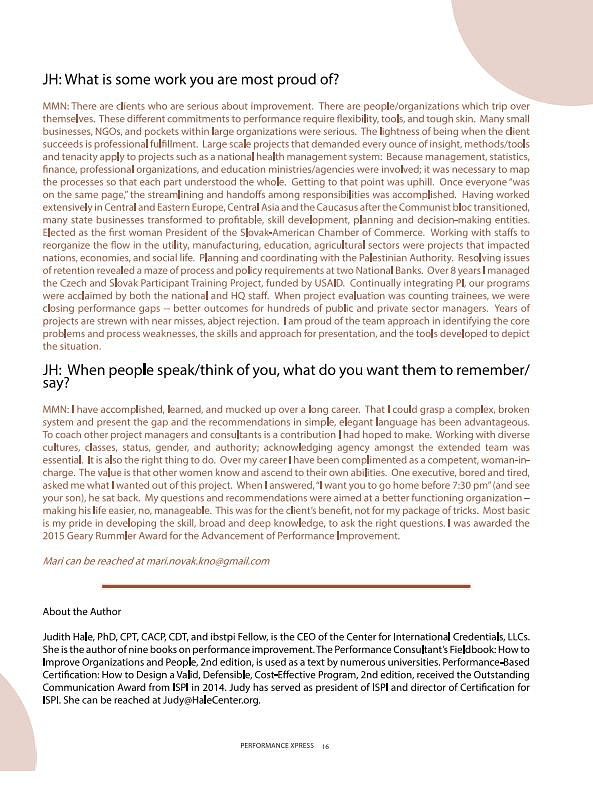 Mari Novak interview part 2