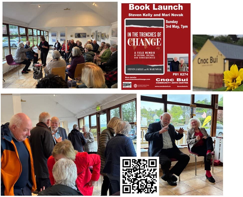 Photographs from the In the Trenches of Change book launch at Cnoc Buí Community Arts Centre in Union Hall, West Cork